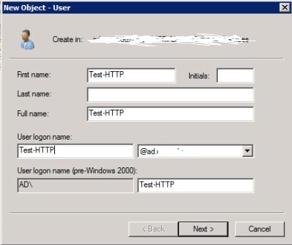 User object creation